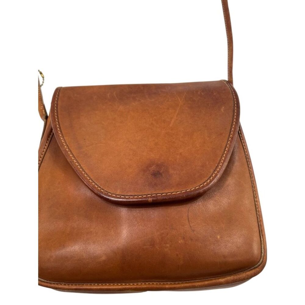 Vintage Coach Lindsay Crossbody British Tan Leather Bag 9242 - Picture 10 of 16